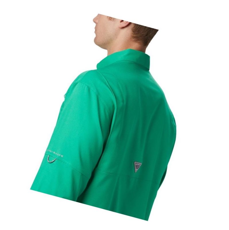 Columbia PFG Tamiami II Long Sleeve Big Gömlek Erkek Açık Yeşil | 93514-ZWYH