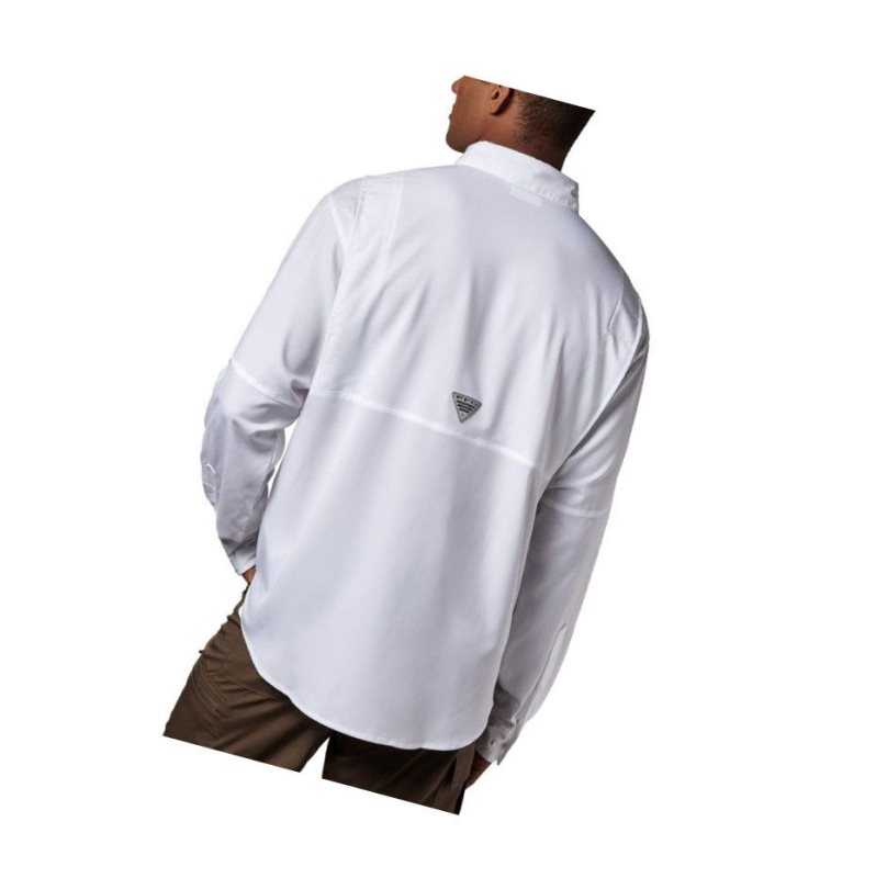 Columbia PFG Tamiami II Long Sleeve Big Gömlek Erkek Beyaz | 91802-AQYG