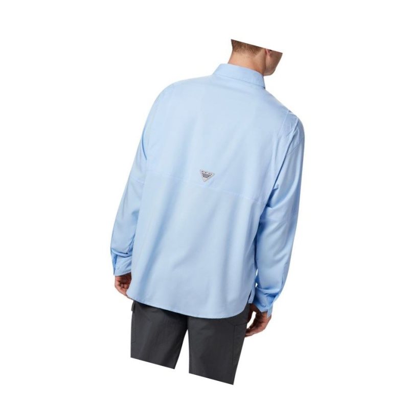 Columbia PFG Tamiami II Long Sleeve Big Gömlek Erkek Mavi | 06482-TERO