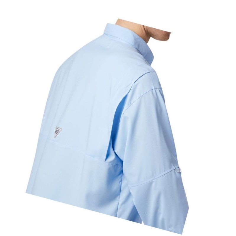 Columbia PFG Tamiami II Long Sleeve Big Gömlek Erkek Mavi | 06482-TERO