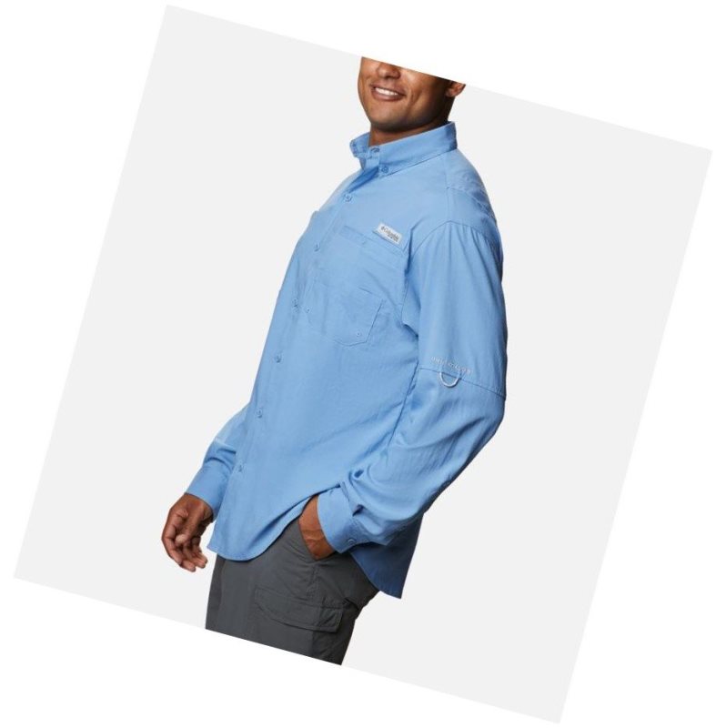 Columbia PFG Tamiami II Long Sleeve Gömlek Erkek Mavi | 76452-GMKC