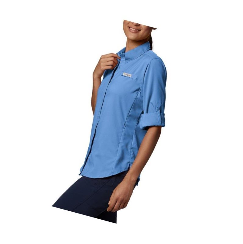 Columbia PFG Tamiami II Long Sleeve Gömlek Kadın Beyaz | 67539-YUBG