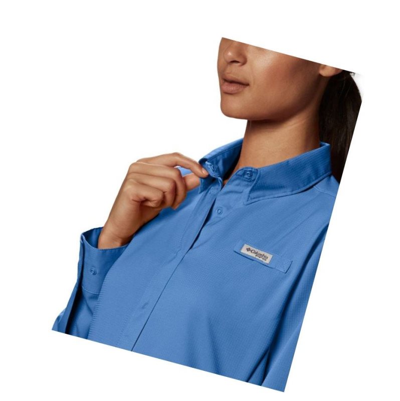 Columbia PFG Tamiami II Long Sleeve Gömlek Kadın Beyaz | 67539-YUBG