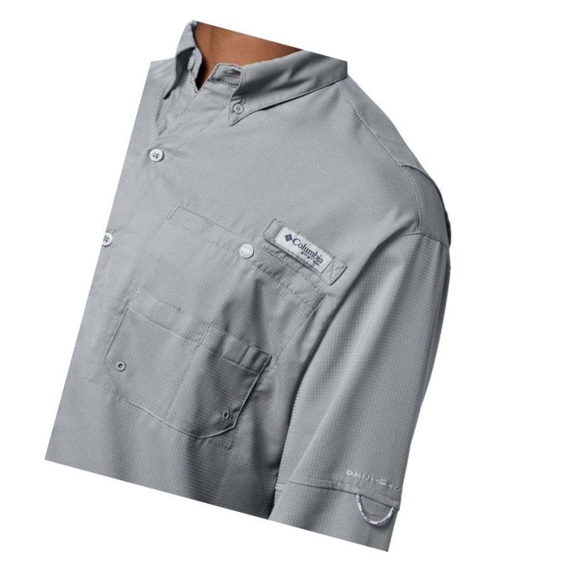 Columbia PFG Tamiami II Long Sleeve Gömlek Erkek Gri | 98620-AIXO