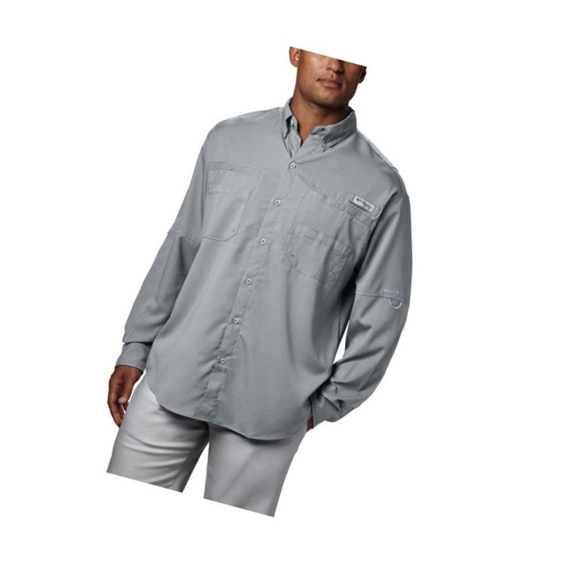 Columbia PFG Tamiami II Long Sleeve Gömlek Erkek Gri | 98620-AIXO