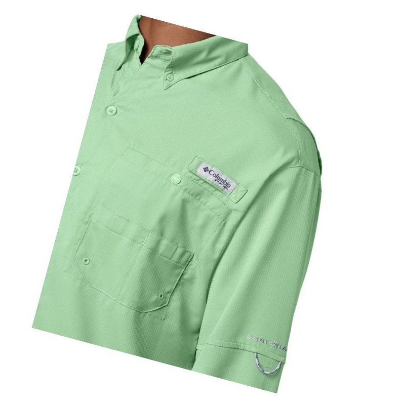 Columbia PFG Tamiami II Long Sleeve Gömlek Erkek Yeşil | 31208-MNVB