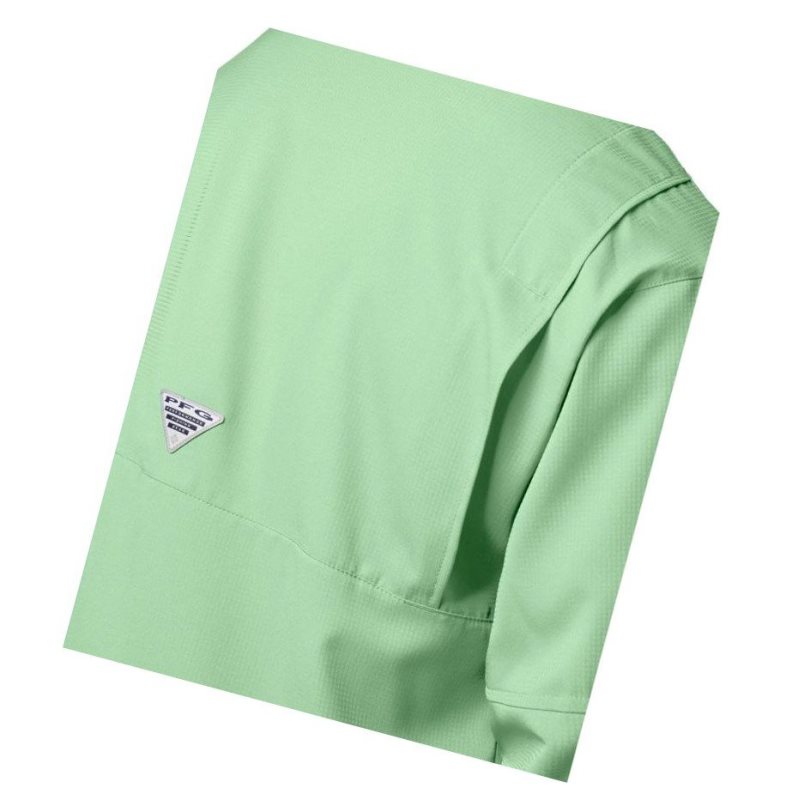 Columbia PFG Tamiami II Long Sleeve Gömlek Erkek Yeşil | 31208-MNVB