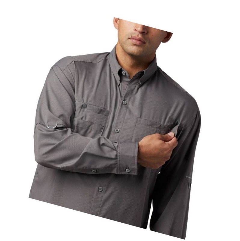 Columbia PFG Tamiami II Long Sleeve Gömlek Erkek Gri | 25394-DFLT