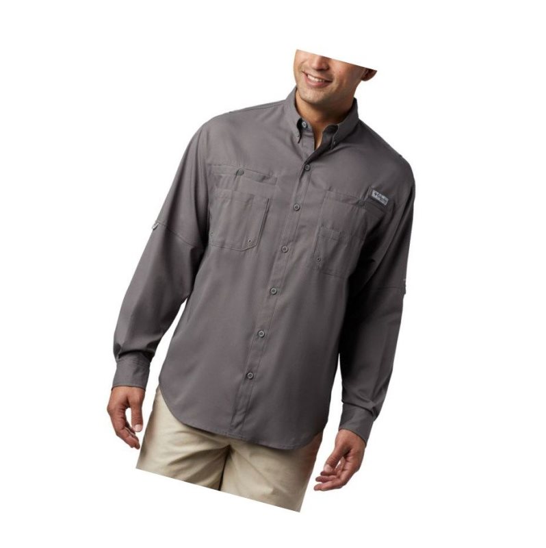 Columbia PFG Tamiami II Long Sleeve Gömlek Erkek Gri | 25394-DFLT
