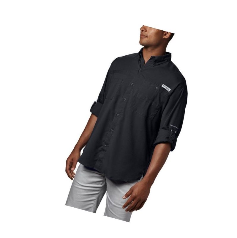 Columbia PFG Tamiami II Long Sleeve Gömlek Erkek Siyah | 19370-DNZI