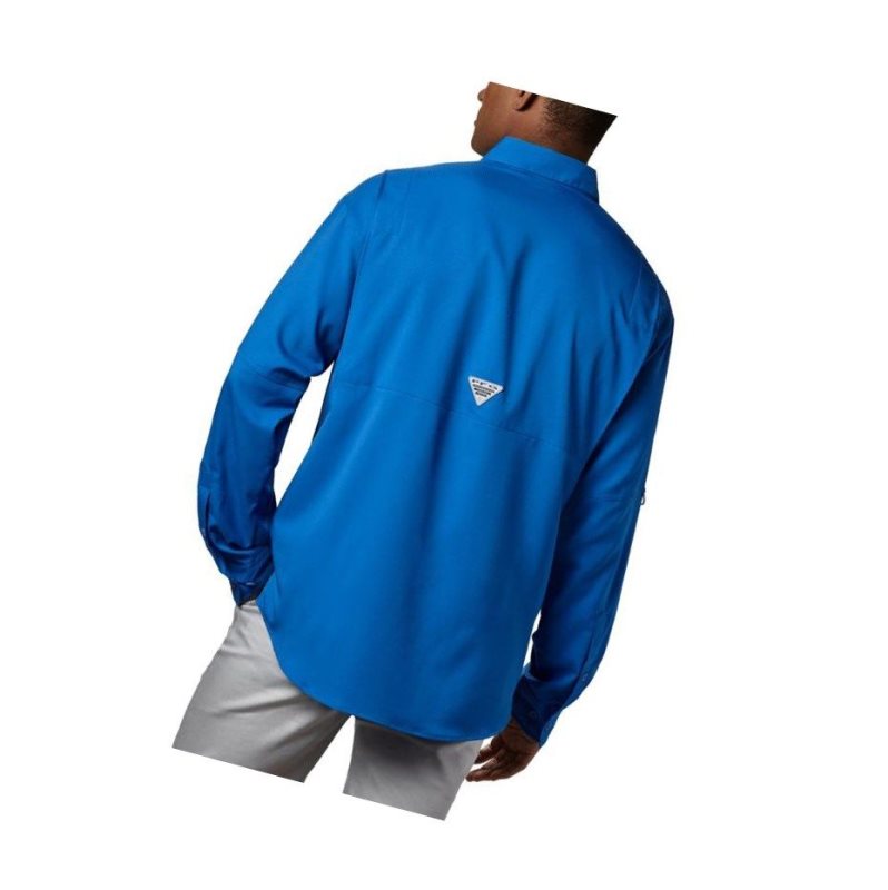 Columbia PFG Tamiami II Long Sleeve Gömlek Erkek Mavi | 06184-QATW