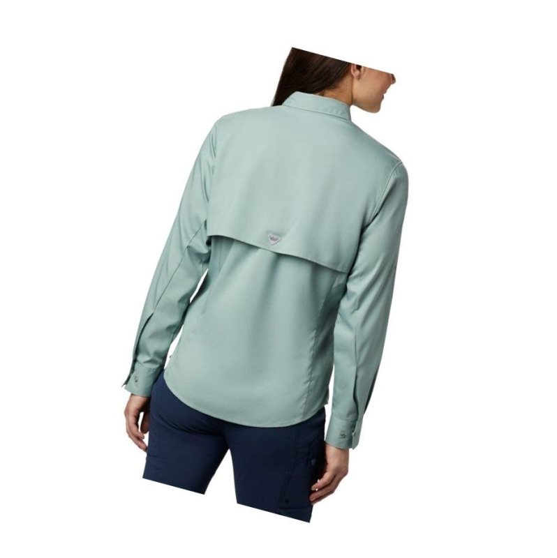 Columbia PFG Tamiami II Long Sleeve Gömlek Kadın Açık Yeşil | 01735-SWFB