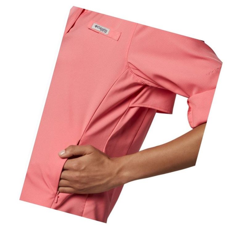 Columbia PFG Tamiami II Long Sleeve Gömlek Kadın Pembe | 85701-FHPU