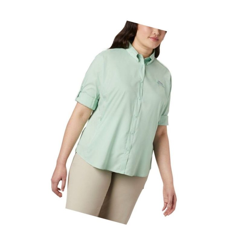 Columbia PFG Tamiami II Long Sleeve Plus Size Gömlek Kadın Nane | 36209-PZWB
