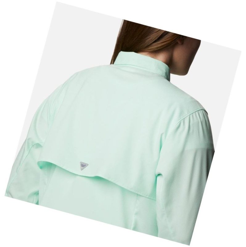 Columbia PFG Tamiami II Long Sleeve Plus Size Gömlek Kadın Açık Nane | 29714-NAVF