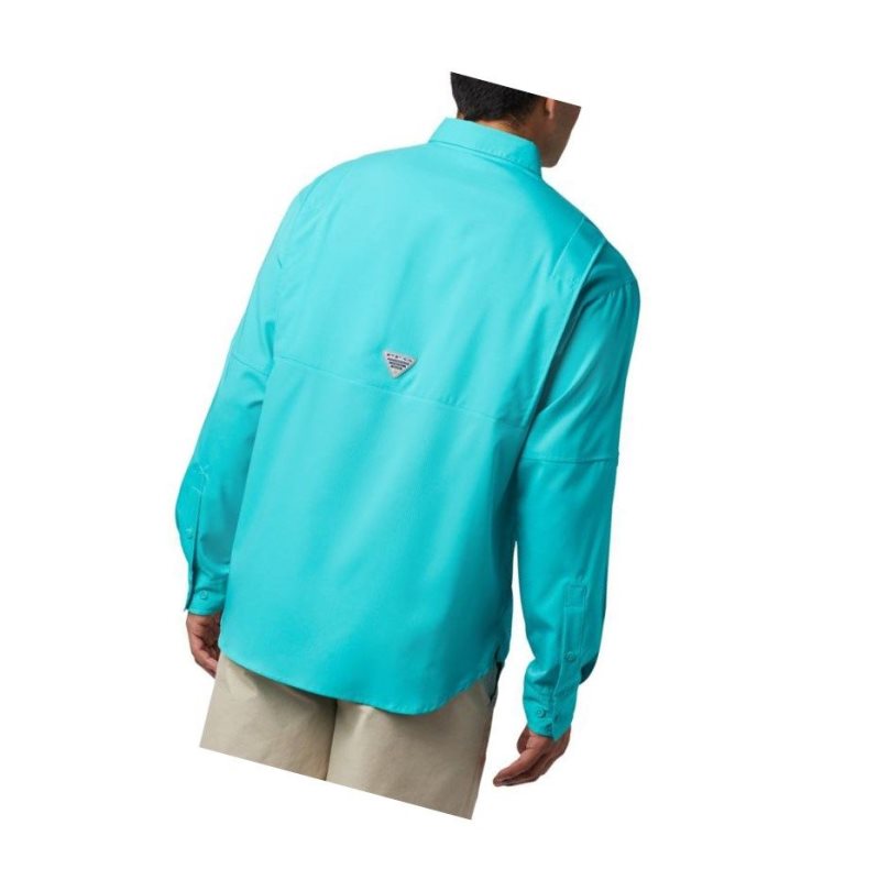 Columbia PFG Tamiami II Long Sleeve Tall Gömlek Erkek Açık Turkuaz | 62591-WSCV