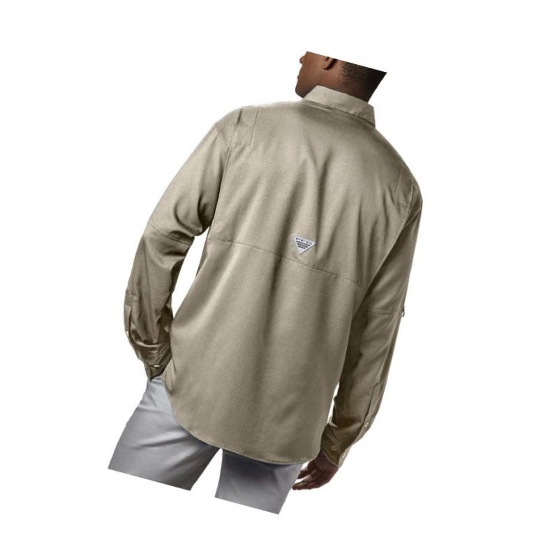 Columbia PFG Tamiami II Long Sleeve Tall Gömlek Erkek Haki | 59327-QSFY