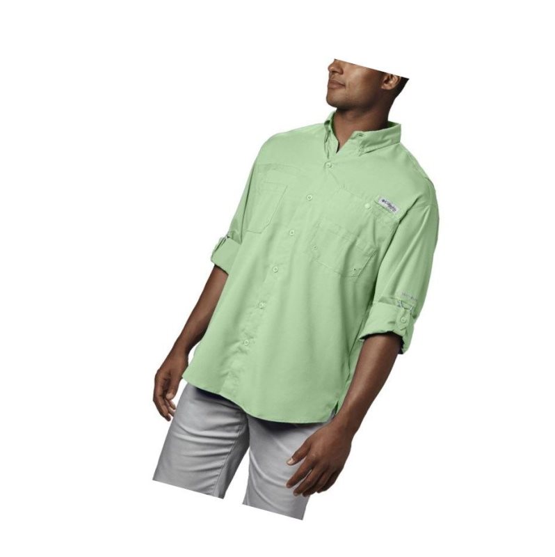 Columbia PFG Tamiami II Long Sleeve Tall Gömlek Erkek Yeşil | 49230-LZGN