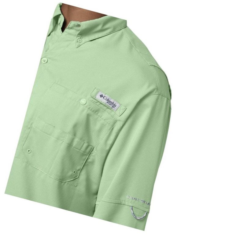 Columbia PFG Tamiami II Long Sleeve Tall Gömlek Erkek Yeşil | 49230-LZGN