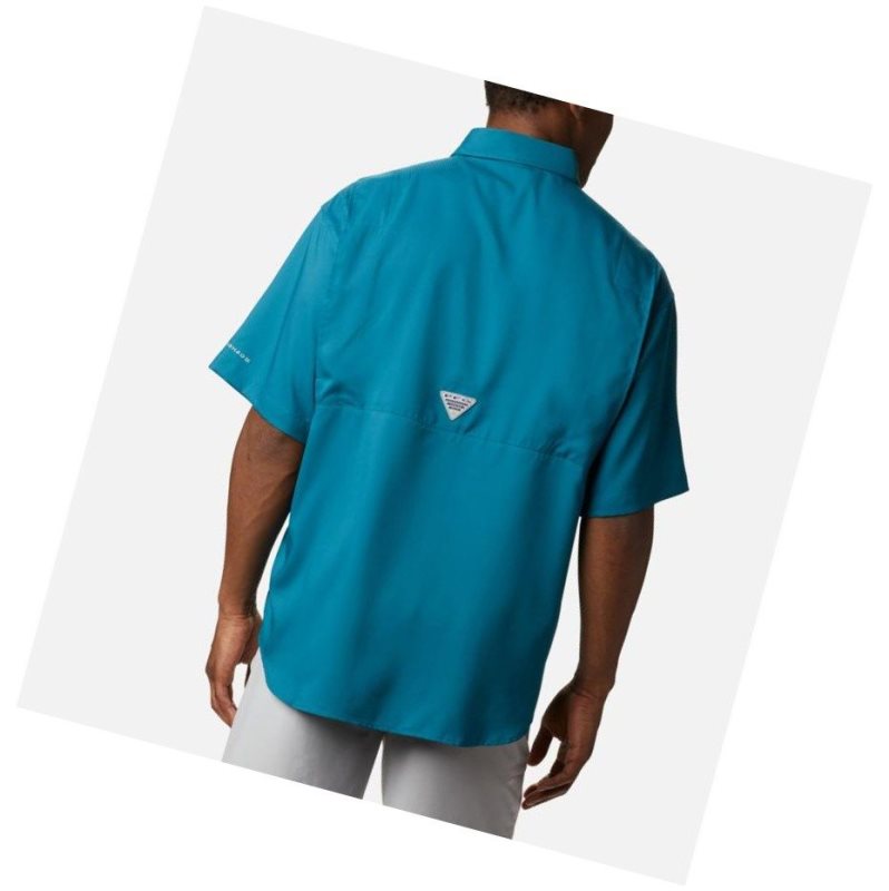 Columbia PFG Tamiami II Short Sleeve Big Gömlek Erkek Mavi | 91485-FDVM