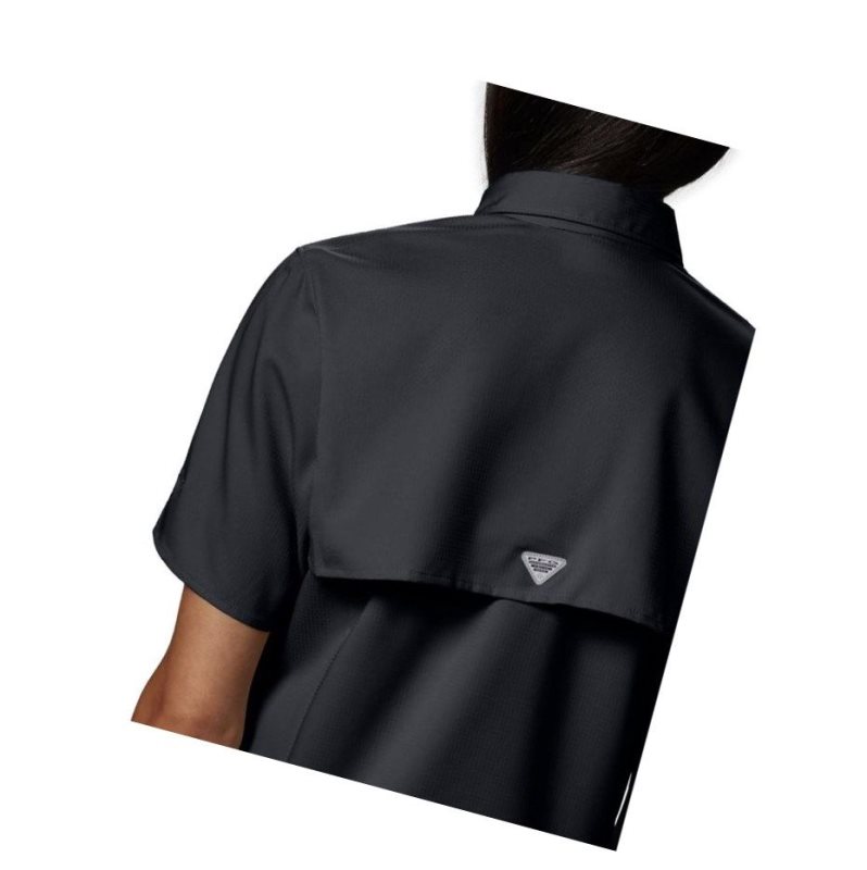Columbia PFG Tamiami II Short Sleeve Gömlek Kadın Siyah | 79653-BVFW