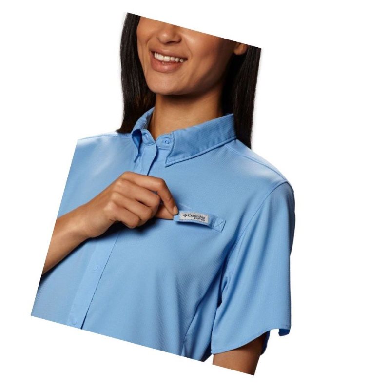 Columbia PFG Tamiami II Short Sleeve Gömlek Kadın Beyaz | 74986-MHRO