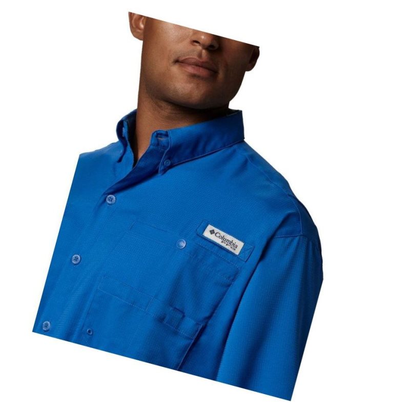Columbia PFG Tamiami II Short Sleeve Gömlek Erkek Mavi | 68492-ZMHC
