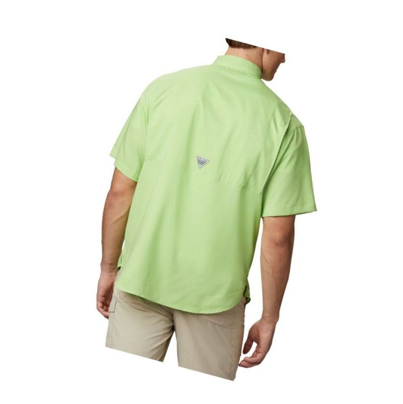 Columbia PFG Tamiami II Short Sleeve Gömlek Erkek Açık Yeşil | 52187-OZUE
