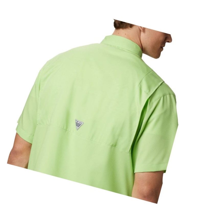 Columbia PFG Tamiami II Short Sleeve Gömlek Erkek Açık Yeşil | 52187-OZUE