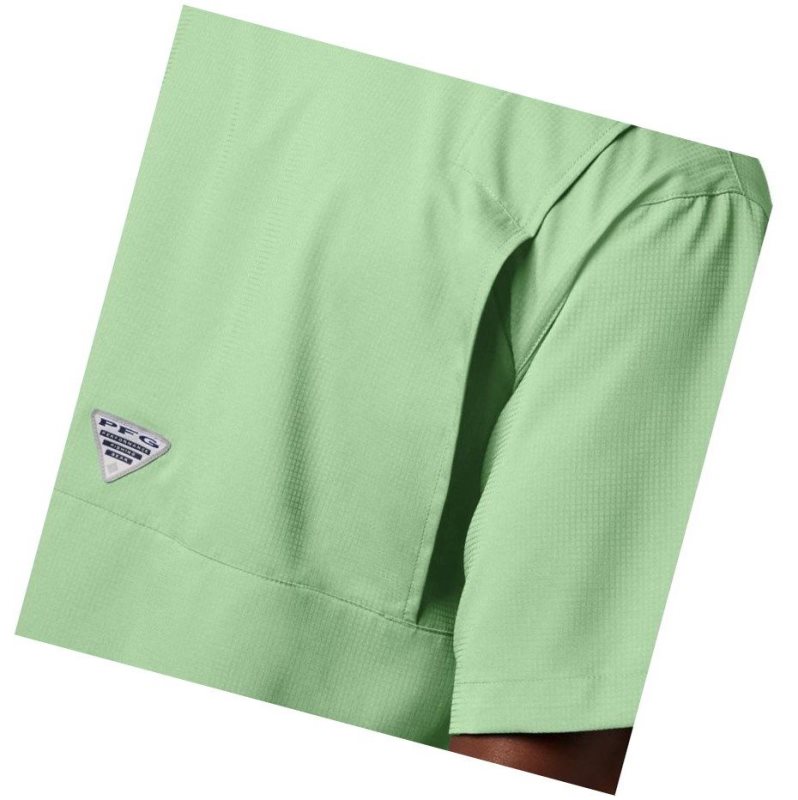 Columbia PFG Tamiami II Short Sleeve Gömlek Erkek Yeşil | 38017-WSGA