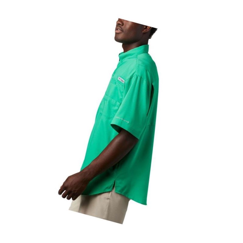 Columbia PFG Tamiami II Short Sleeve Gömlek Erkek Açık Yeşil | 03521-TURD