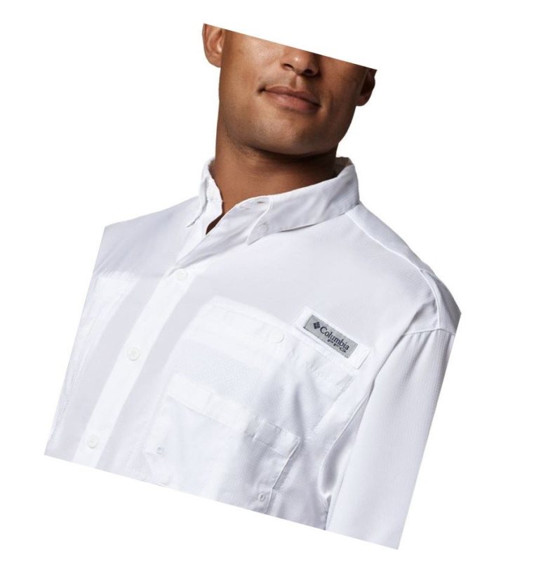 Columbia PFG Tamiami II Short Sleeve Gömlek Erkek Beyaz | 89234-CBAJ