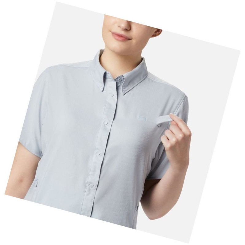 Columbia PFG Tamiami II Short Sleeve Gömlek Kadın Gri | 85340-JXPD