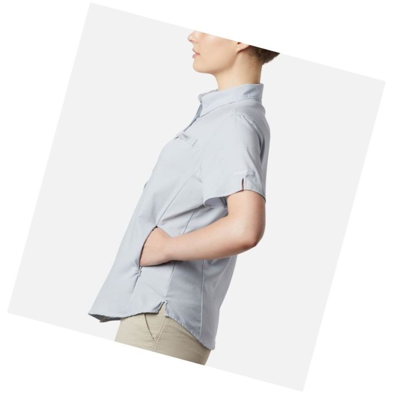 Columbia PFG Tamiami II Short Sleeve Gömlek Kadın Gri | 85340-JXPD
