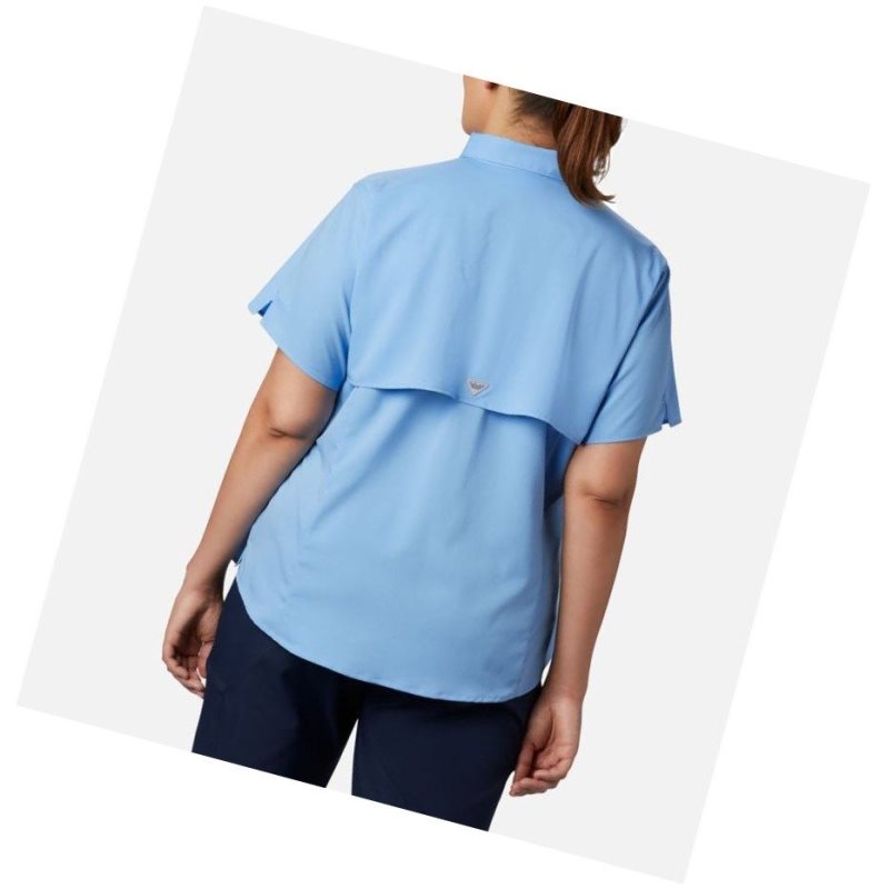 Columbia PFG Tamiami II Short Sleeve Plus Size Gömlek Kadın Beyaz | 72546-GAKB