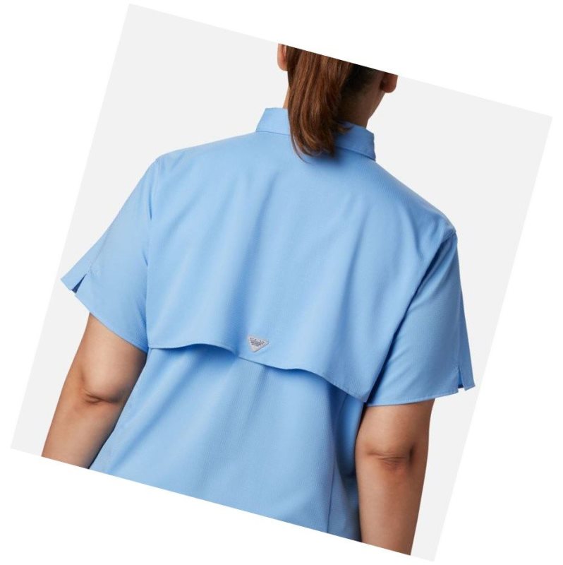 Columbia PFG Tamiami II Short Sleeve Plus Size Gömlek Kadın Beyaz | 72546-GAKB
