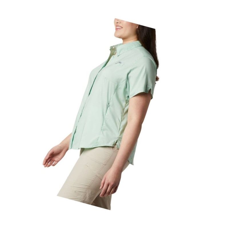 Columbia PFG Tamiami II Short Sleeve Plus Size Gömlek Kadın Nane | 36572-NRFU