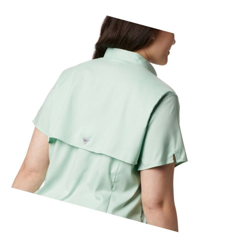 Columbia PFG Tamiami II Short Sleeve Plus Size Gömlek Kadın Nane | 36572-NRFU