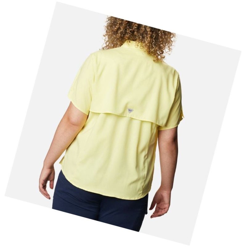 Columbia PFG Tamiami II Short Sleeve Plus Size Gömlek Kadın Turuncu | 23698-OLGV