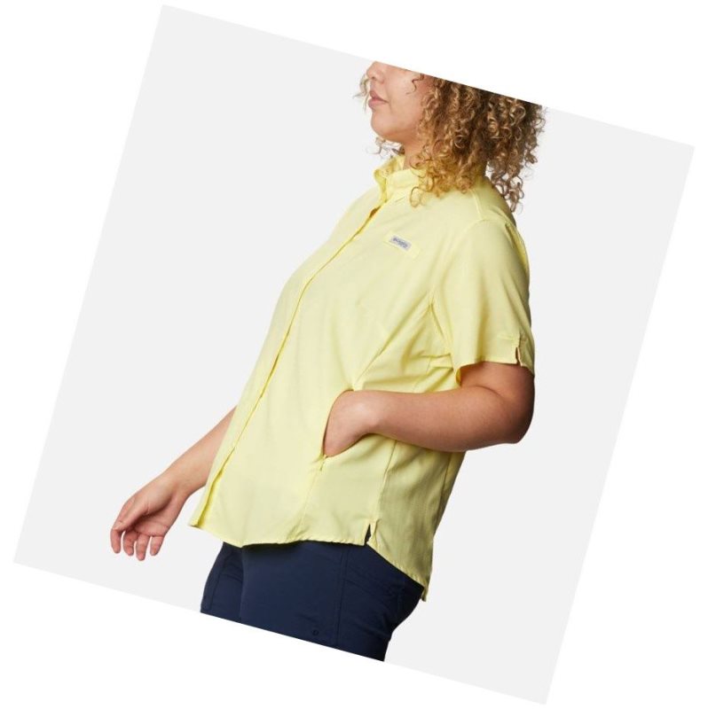 Columbia PFG Tamiami II Short Sleeve Plus Size Gömlek Kadın Turuncu | 23698-OLGV