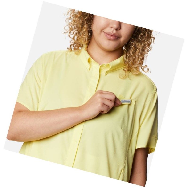 Columbia PFG Tamiami II Short Sleeve Plus Size Gömlek Kadın Turuncu | 23698-OLGV
