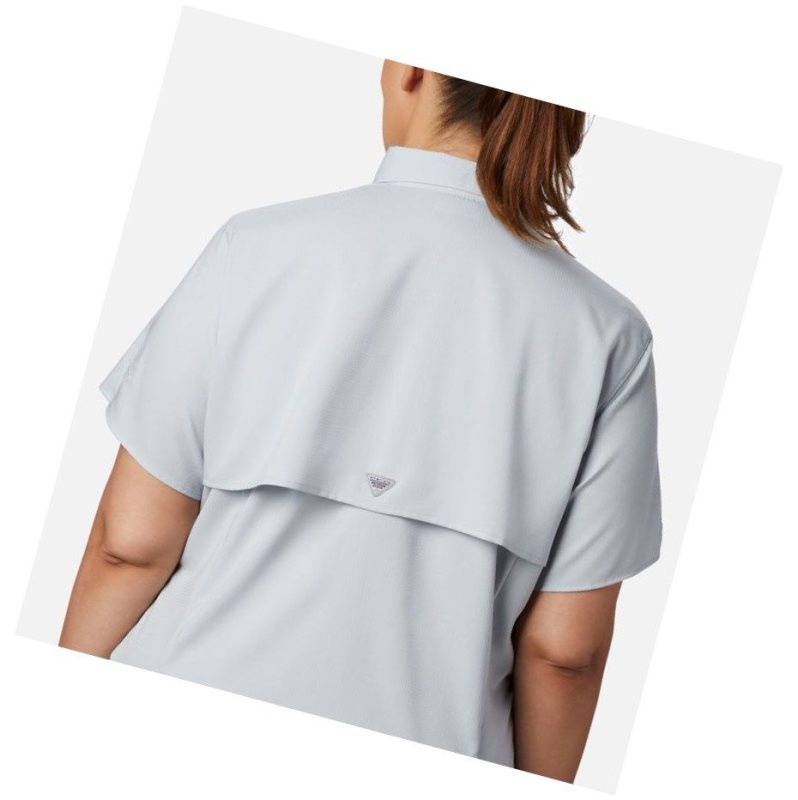 Columbia PFG Tamiami II Short Sleeve Plus Size Gömlek Kadın Gri | 19358-UHAC