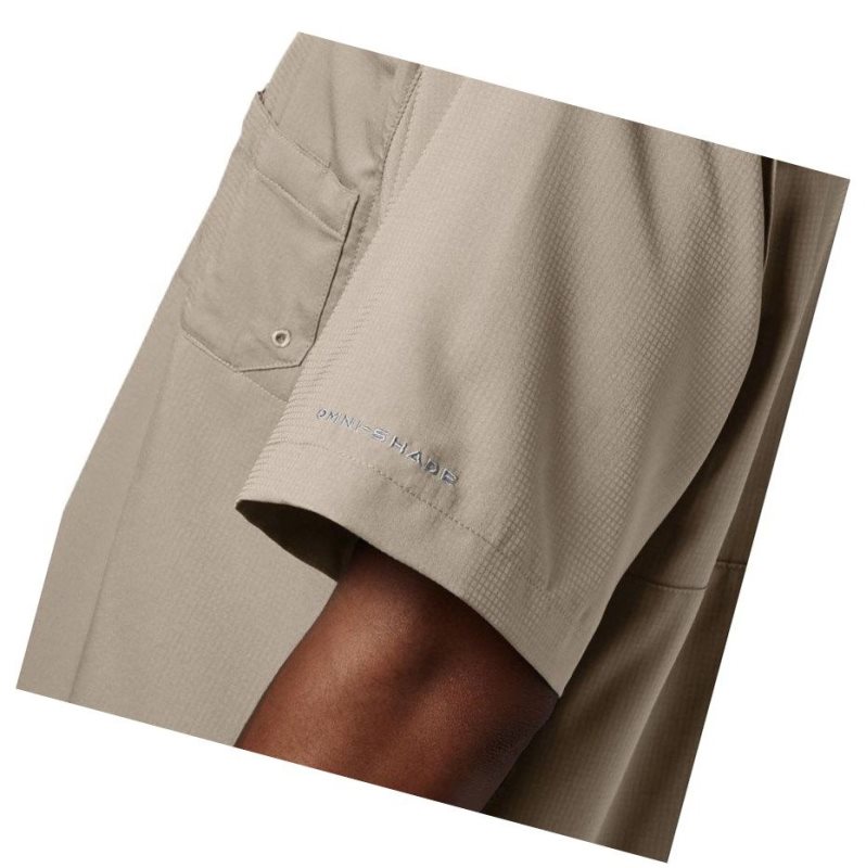 Columbia PFG Tamiami II Short Sleeve Tall Gömlek Erkek Haki | 20173-RIAN