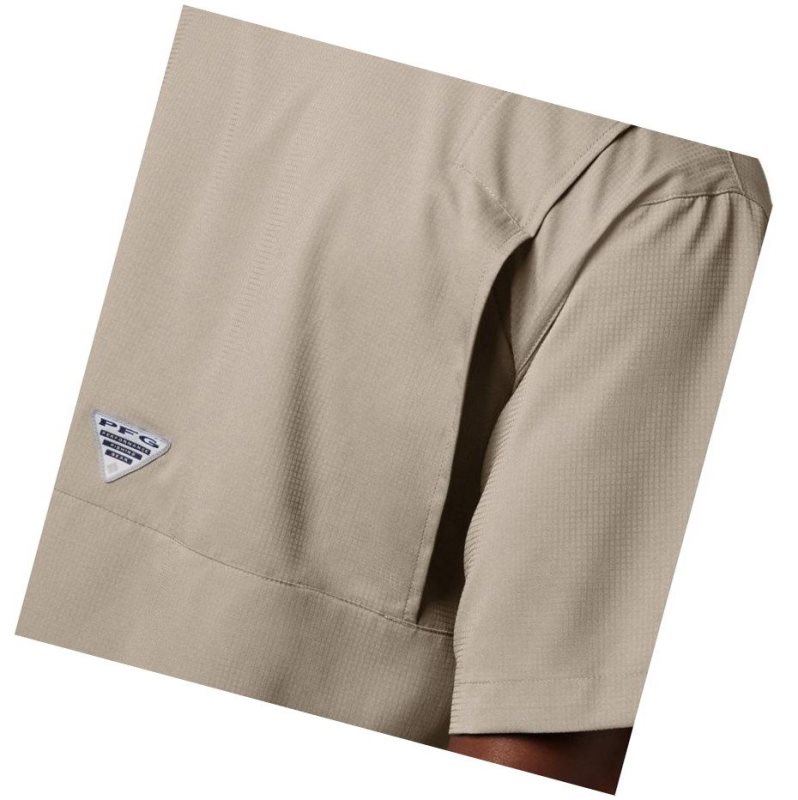 Columbia PFG Tamiami II Short Sleeve Tall Gömlek Erkek Haki | 20173-RIAN