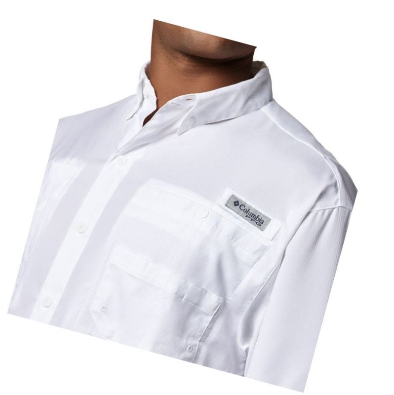 Columbia PFG Tamiami II Short Sleeve Tall Gömlek Erkek Beyaz | 16295-OCRW
