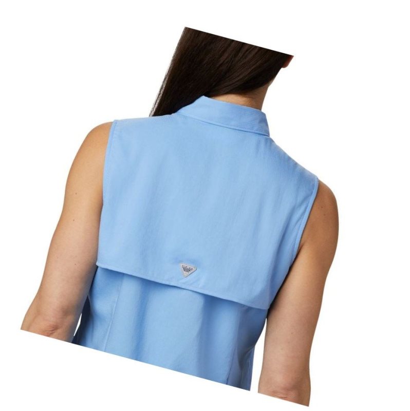 Columbia PFG Tamiami Sleeveless Gömlek Kadın Beyaz | 76193-HPVL