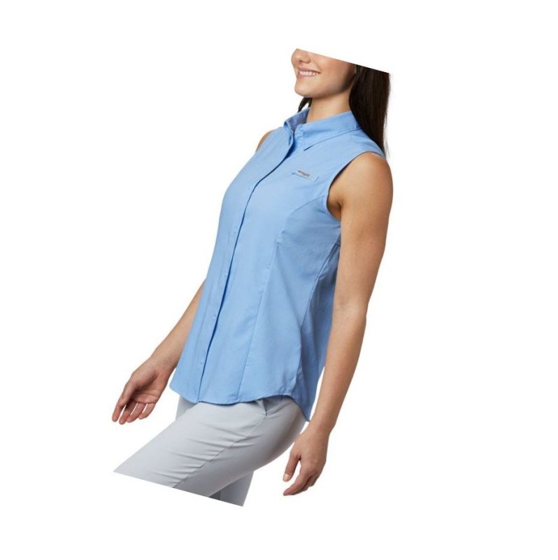 Columbia PFG Tamiami Sleeveless Gömlek Kadın Beyaz | 76193-HPVL