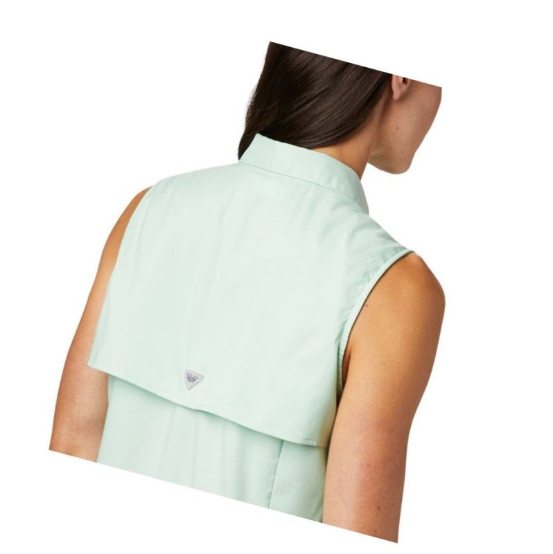 Columbia PFG Tamiami Sleeveless Gömlek Kadın Nane | 26357-TEUG