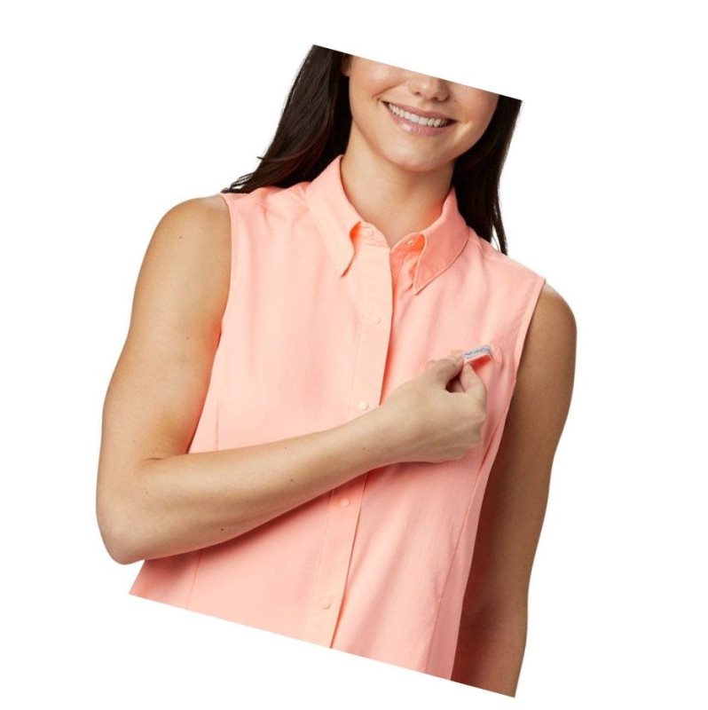 Columbia PFG Tamiami Sleeveless Gömlek Kadın Pembe | 18429-ADWH