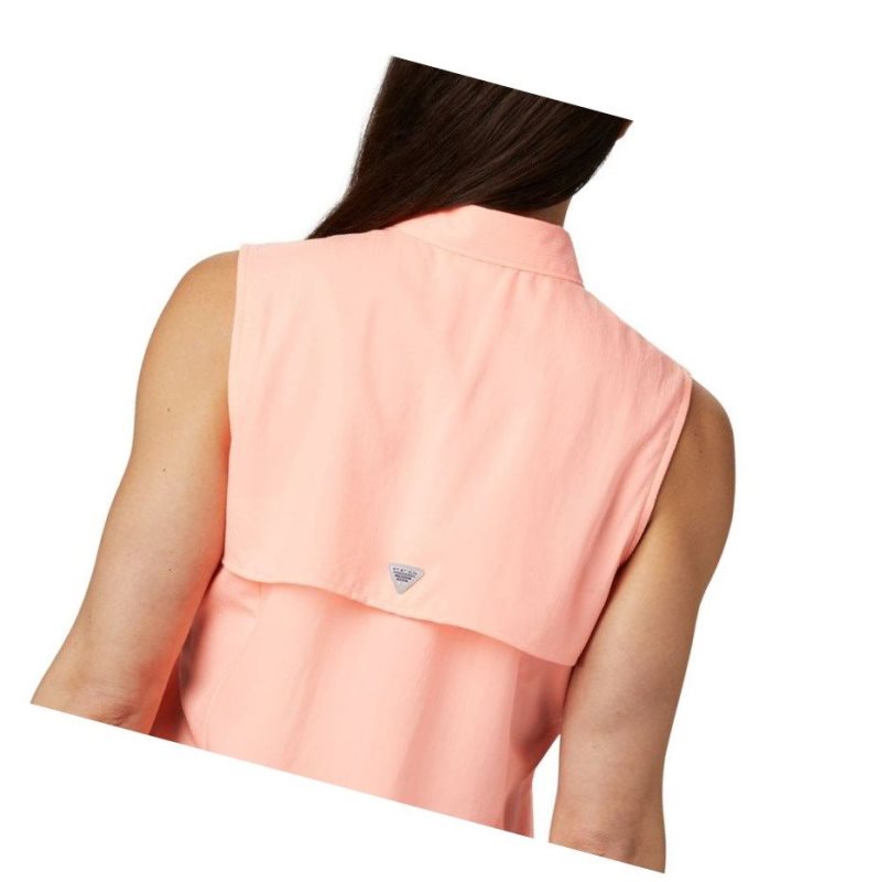 Columbia PFG Tamiami Sleeveless Gömlek Kadın Pembe | 18429-ADWH